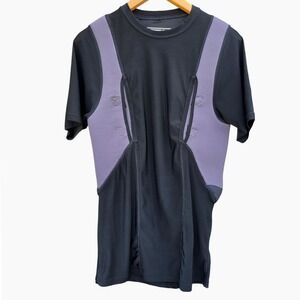 5.11 Tactical Series Black Padded Holster Pockets Compression Under Shirt Mens L